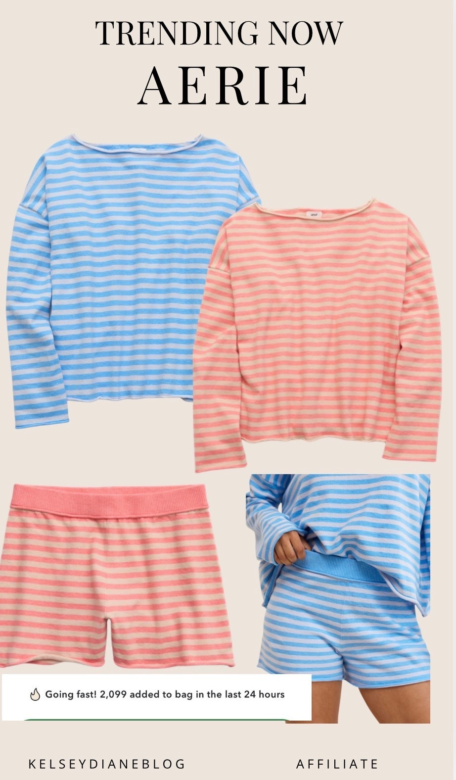 Trending Matching Sets from Barrie 💕 

Aerie Sunday soft boatneck sweater and shorts set

#LTKsummer #LTKmidsize #LTKgiftguide