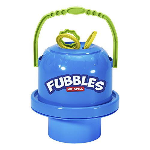 Fubbles Bubbles No-Spill Big Bubble Bucket | Bubbles for Toddlers and Kids of All Ages | Includes Fubbles Bubbles Bucket and 3 Bubble Wands, Made in The USA | Amazon (US)
