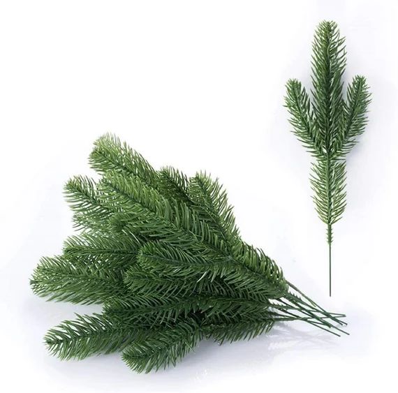 35pcs Artificial Greenery Xmas Pine Picks Pine Leaves Pine | Etsy | Etsy (US)