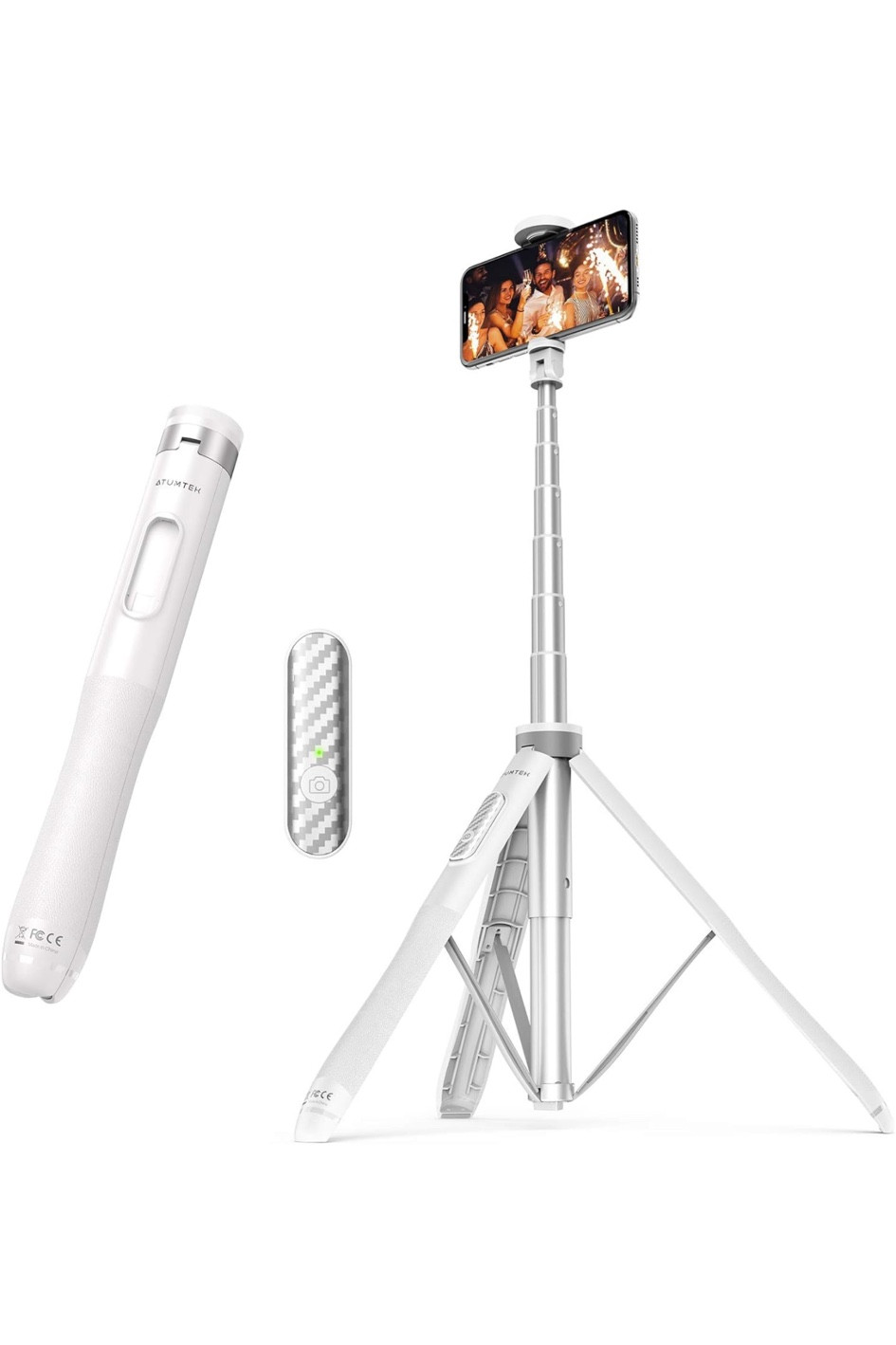 360 tripod with hands-free Bluetooth clicker