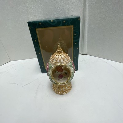 Vtg Christmas Ballerina Egg Ornament Michael Adams San Francisco Music Box Co | eBay US