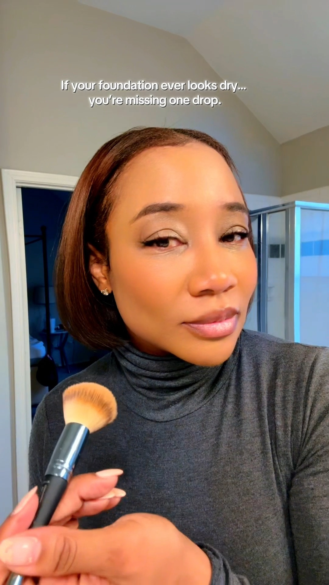 This is what happens when you mix serum and foundation.

Adding a drop of Genifique serum to my
@Lancôme foundation has completely changed my makeup.

If your foundation looks dry, cakey, or separates, this easy makeup hack helps it melt into the skin for a smooth, glowy finish.

Perfect for dry skin, mature skin, or winter makeup days when you want skin-like coverage instead of heavy makeup.

📍Save this for your next makeup day and make your own serum foundation. 

One drop makes a difference.✨

#makeuphacks #serumfoundation #glowyskin #foundation #dryskin
#skincare #skinlike #skinfinish
#foundationhack #dryskintips

#LTKBeauty #LTKmorningroutine #LTKgrwm