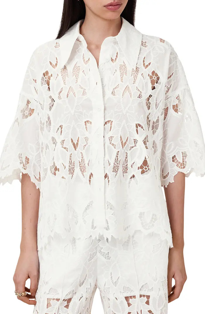 Charli Embroidered Button-Up Shirt | Nordstrom