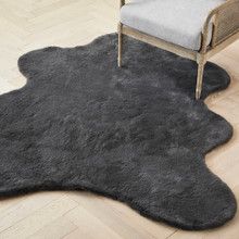 Lapin Animal Shape Rug - Slate | Z Gallerie