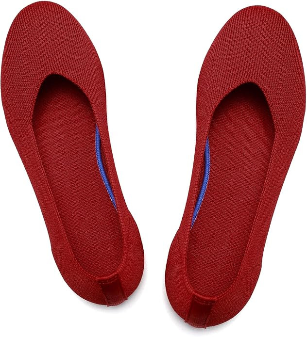 Women's Ballet Flat Dressy Casual Knit Shoes Round Toe Women Mesh Flats | Amazon (US)