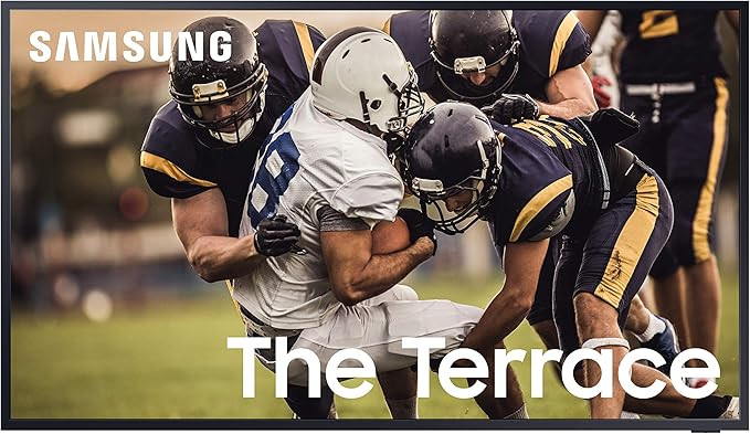 SAMSUNG 55-inch Class QLED The Terrace Outdoor TV - 4K UHD Direct Full Array 16X Quantum HDR 32X ... | Amazon (US)