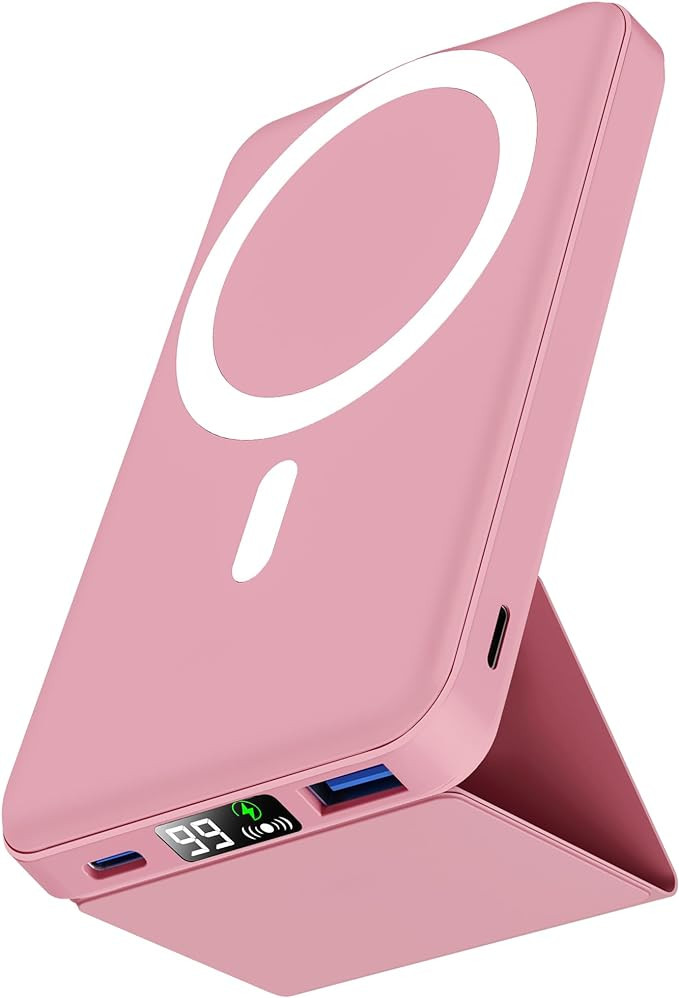 podoru for Magsafe Battery Pack, Foldable 10000mAh Wireless Portable Charger with USB-C Cable LED... | Amazon (US)