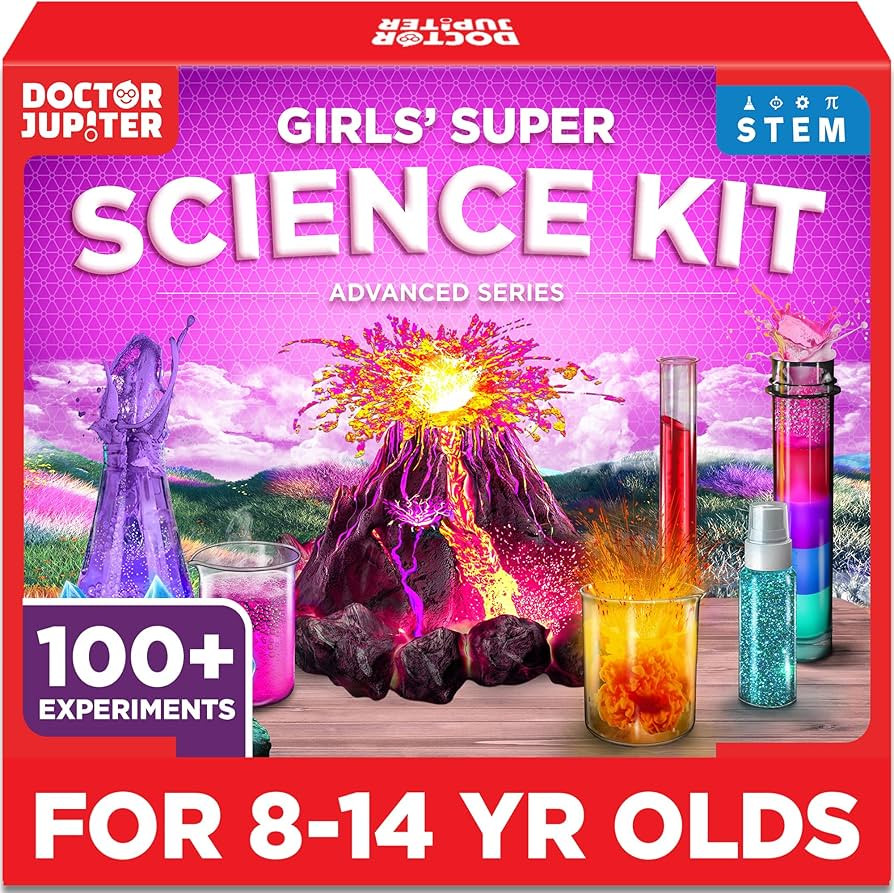 Doctor Jupiter Girls' Super Science Kit for Ages 8-12 Ideas for Girls 8,9,10+ Years Old | Chemist... | Amazon (US)