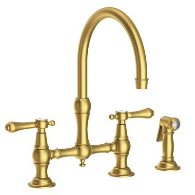 Chesterfield Kitchen Bridge Faucet with Side Spray | Wayfair North America