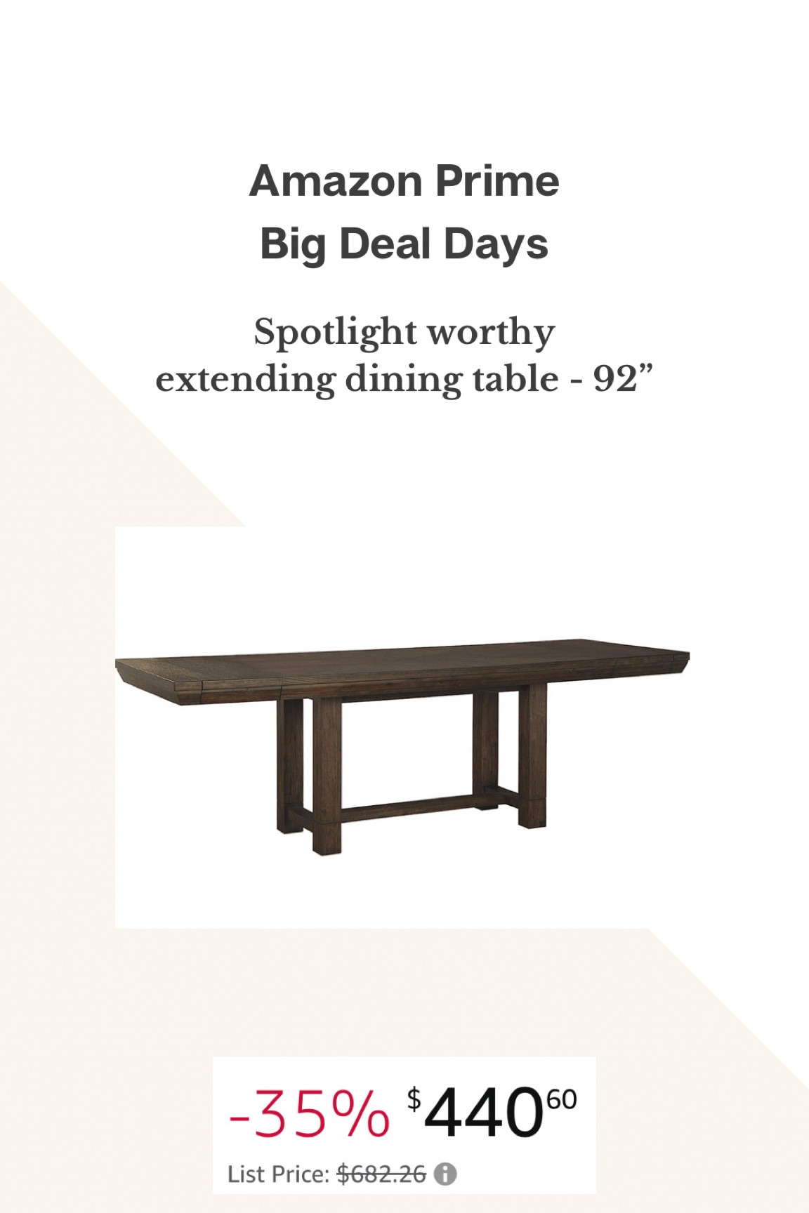 Prime Big Deal Days spotlight! Ashley furniture brand extending dining table! 
