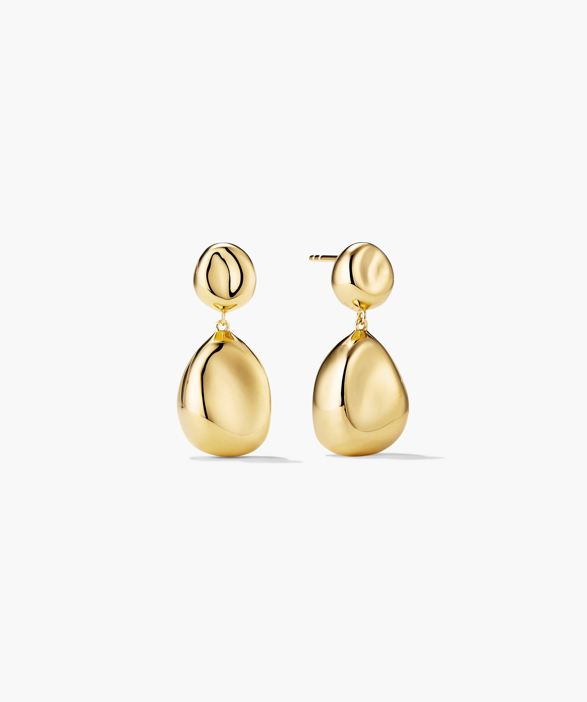 Organic Dôme Pebble Earrings | Mejuri Fine Crew