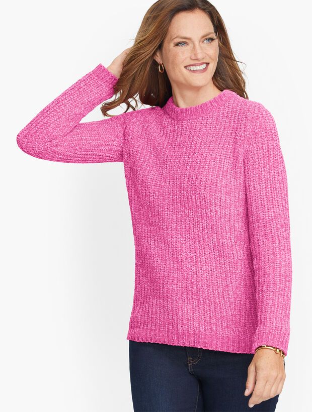 Cozy Chenille Crewneck Sweater | Talbots