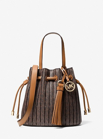 Willa Extra-Small Pleated Logo Tote Bag | Michael Kors US