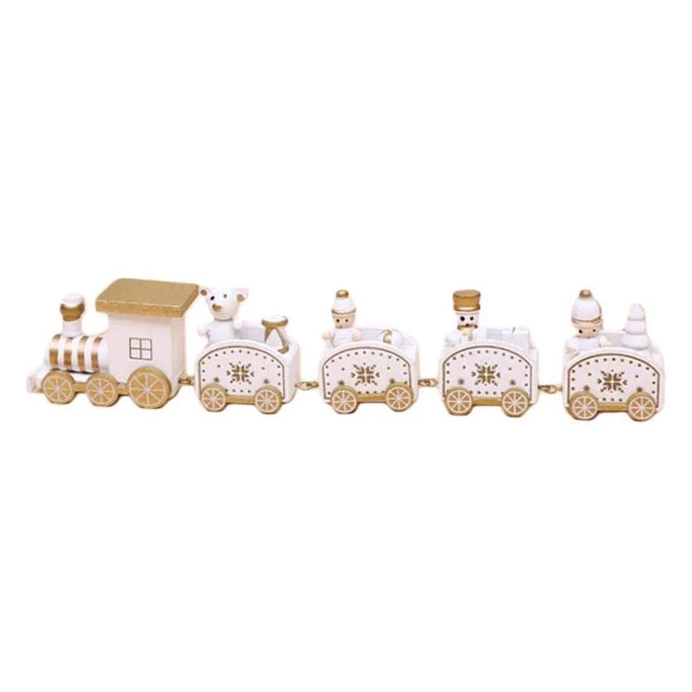 Christmas Train Set Christmas Wooden Toys Under Christmas Tree Decorations Xmas Gifts for Kids Ho... | Walmart (US)