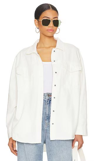 Mandy Oversized Shacket in Macadamia | Revolve Clothing (Global)