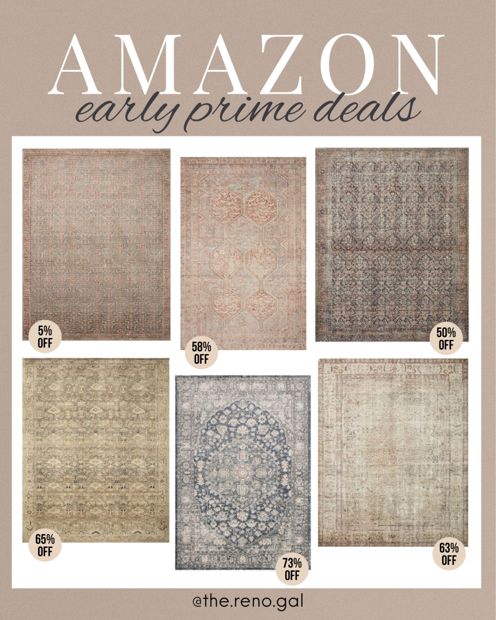 My top rug finds for Early Amazon Prime Day! Large area rug sale. Traditional area rug sale. Neutral rugs  

#LTKHome #LTKStyleTip #LTKSaleAlert