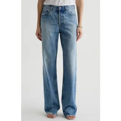 AG Billie High Waist Straight Leg Jeans in Sierra Meadow at Nordstrom, Size 30 | Nordstrom