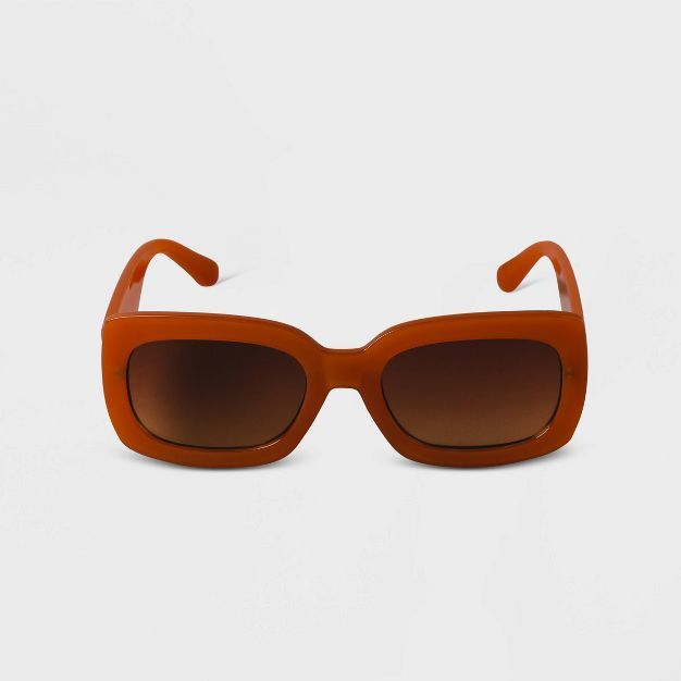 Women's Plastic Rectangle Sunglasses -  A New Day™ | Target