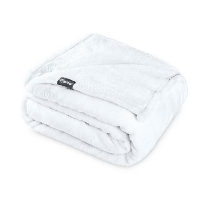 White Microplush Throw Fleece Blanket by Bare Home | Target