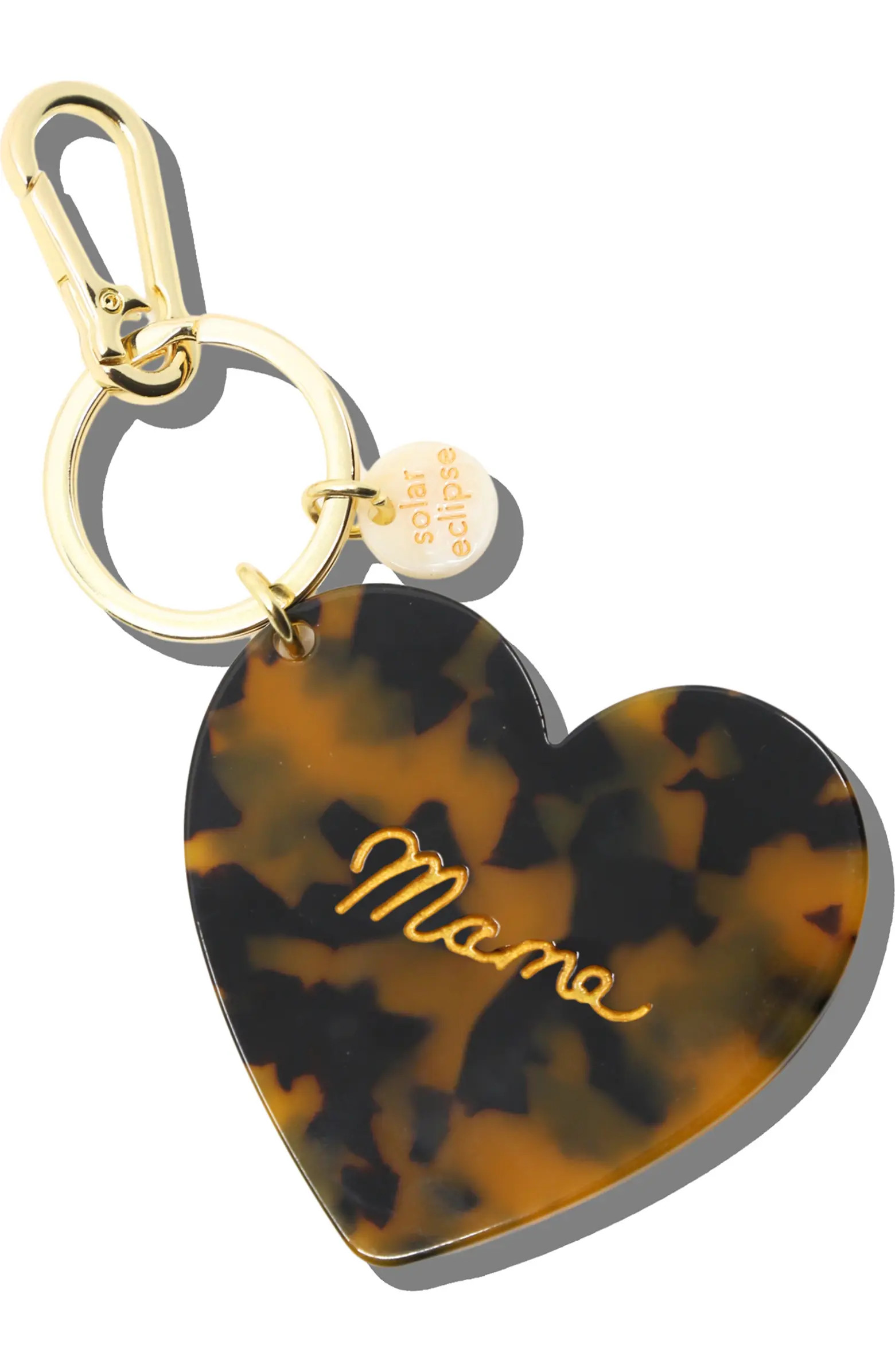 Mama Heart Hand Painted Key Chain Bag Charm | Nordstrom
