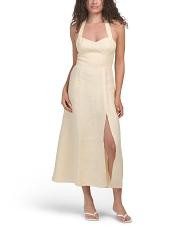 Linen Halter Maxi Dress | TJ Maxx