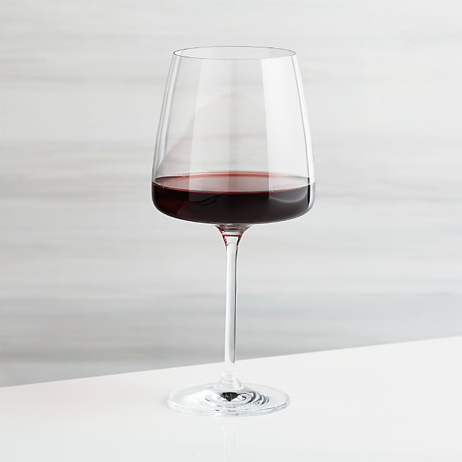 Schott Zwiesel Sensa Level Square Red Wine Glass + Reviews | Crate & Barrel | Crate & Barrel