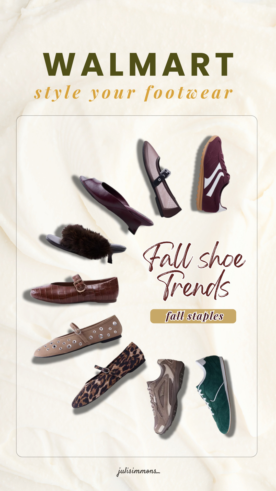 I rounded up the ultimate fall footwear edit so you don’t have to scroll for hours! From chic everyday Mary Janes to cozy statement flats and retro sneakers, these cover every outfit formula this season.
Style tip: Pair the croc or patent flats with relaxed trousers for work, and throw the burgundy runners on with everyday trench coats & jeans. Linked everything for you!

#falltrends #walmartshoefinds  #LTKFall #Walmartbestseller 

 #LTKootd #LTKWorkwear #LTKTravel