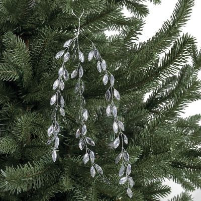 Hanging Crystal Leaf Stems, Set of Six | Frontgate