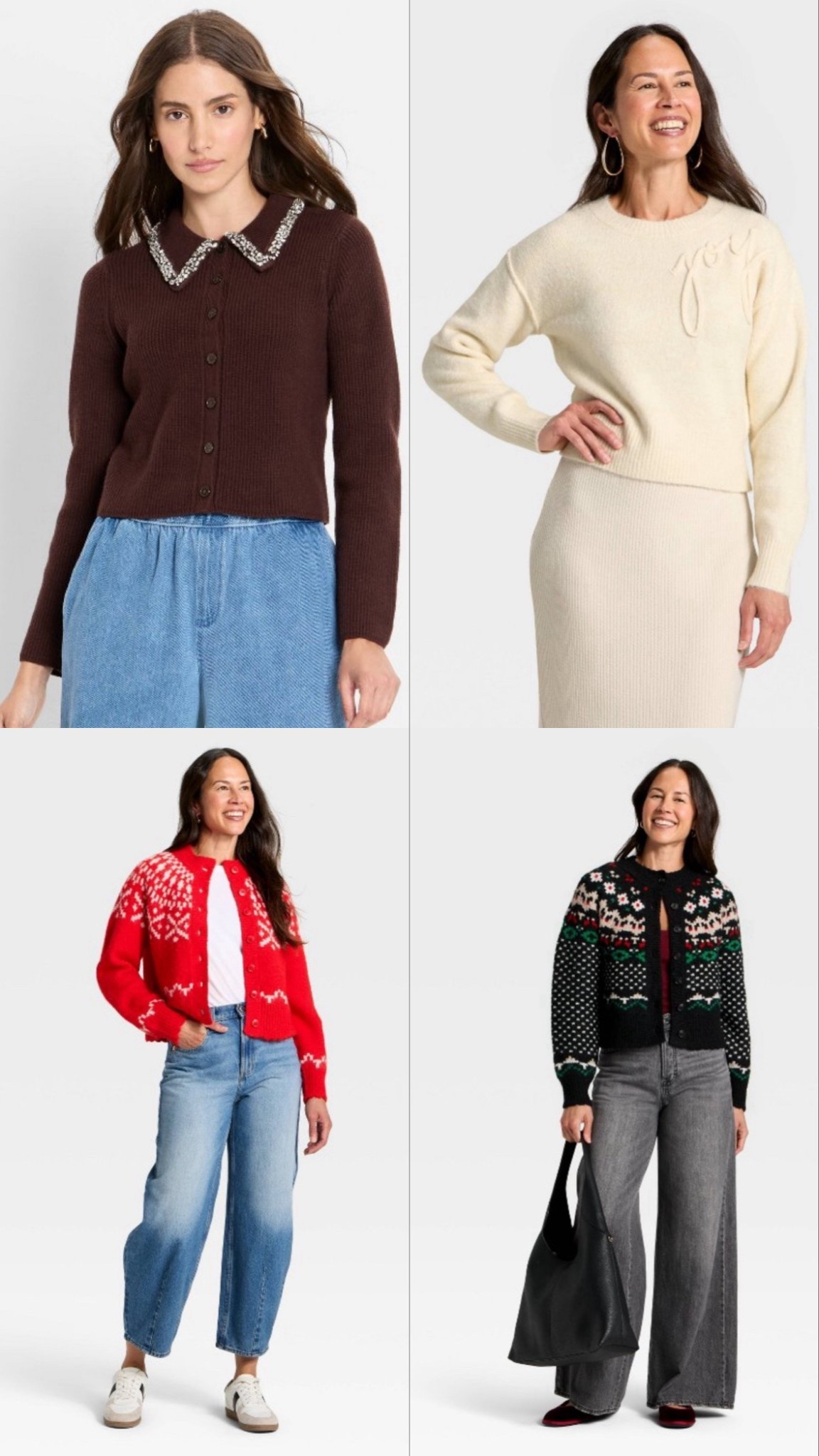 Target holiday sweaters!!!

Christmas sweater, Christmas cardigan, holiday sweater, target finds 



#LTKOver40 #LTKSeasonal #LTKHoliday