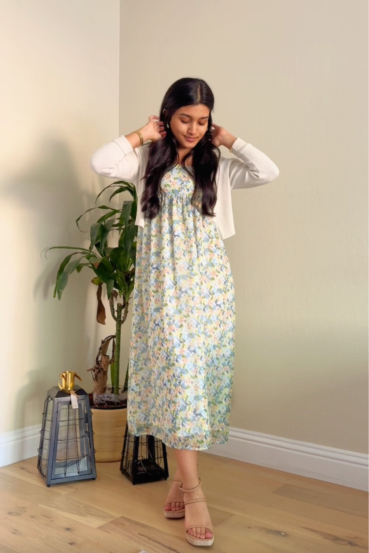 floral pastel modest midi dress 🤍✨

#LTKunder100 #LTKSeasonal #LTKwedding