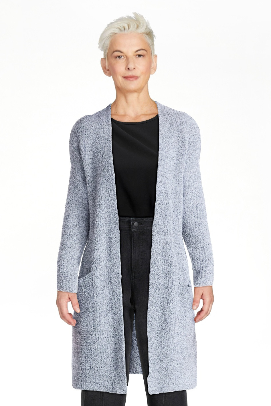 Time and Tru Women’s and Women’s Plus Super Soft Longline Cardigan Sweater, Lightweight, Size... | Walmart (US)