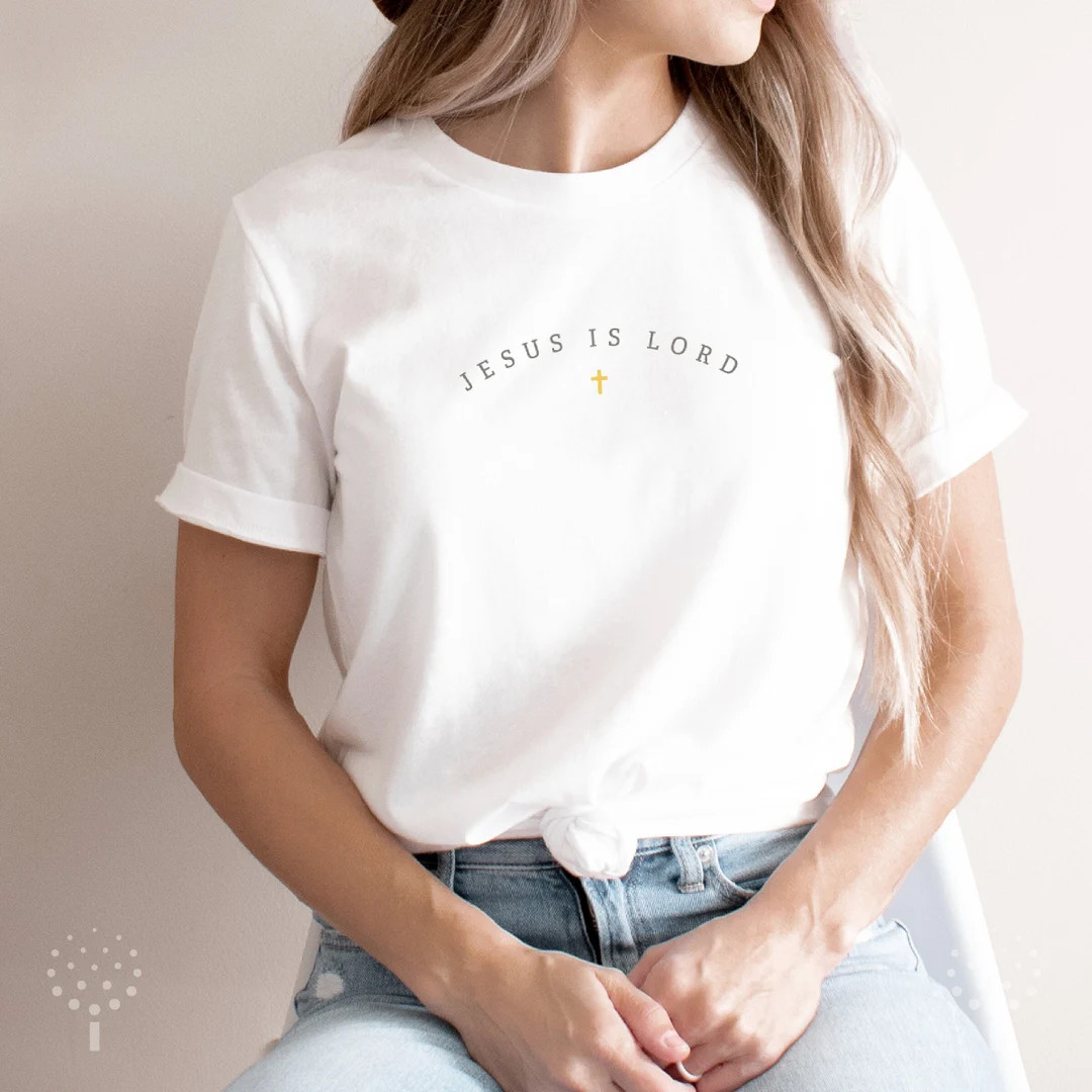 Jesus is Lord Jesus is Lord Shirt Christian Shirts Church Cross Shirts Christian Apparel Bible Ts... | Etsy (US)