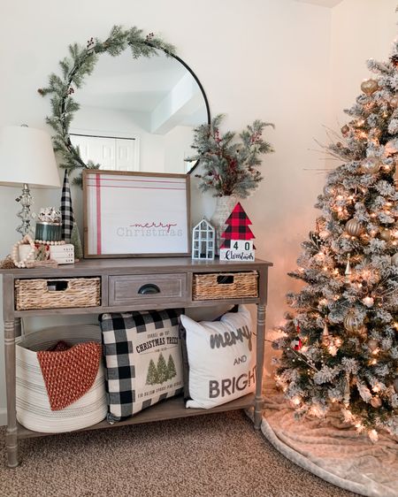 Christmas entryway, Christmas decor, Christmas entryway table, Christmas pillows, target Christmas decor

#LTKHoliday #LTKhome #LTKstyletip