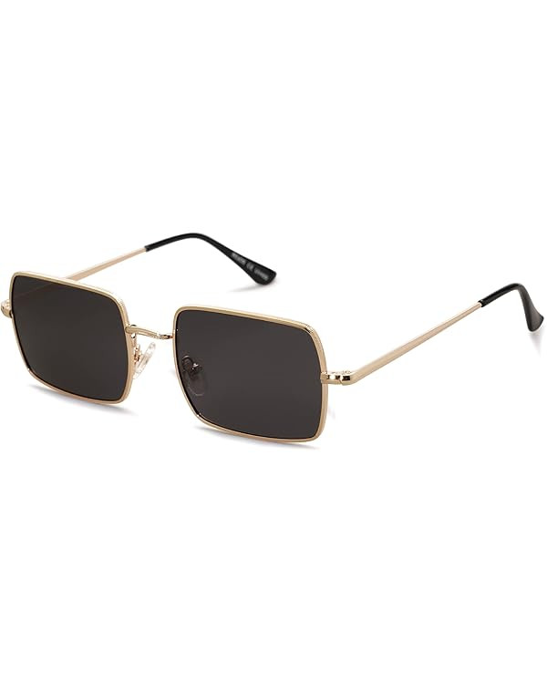 SOJOS Polarized Sunglasses for Womens Mens,Rectangle Polygon Retro Vintage Shades Classic Vintage... | Amazon (US)