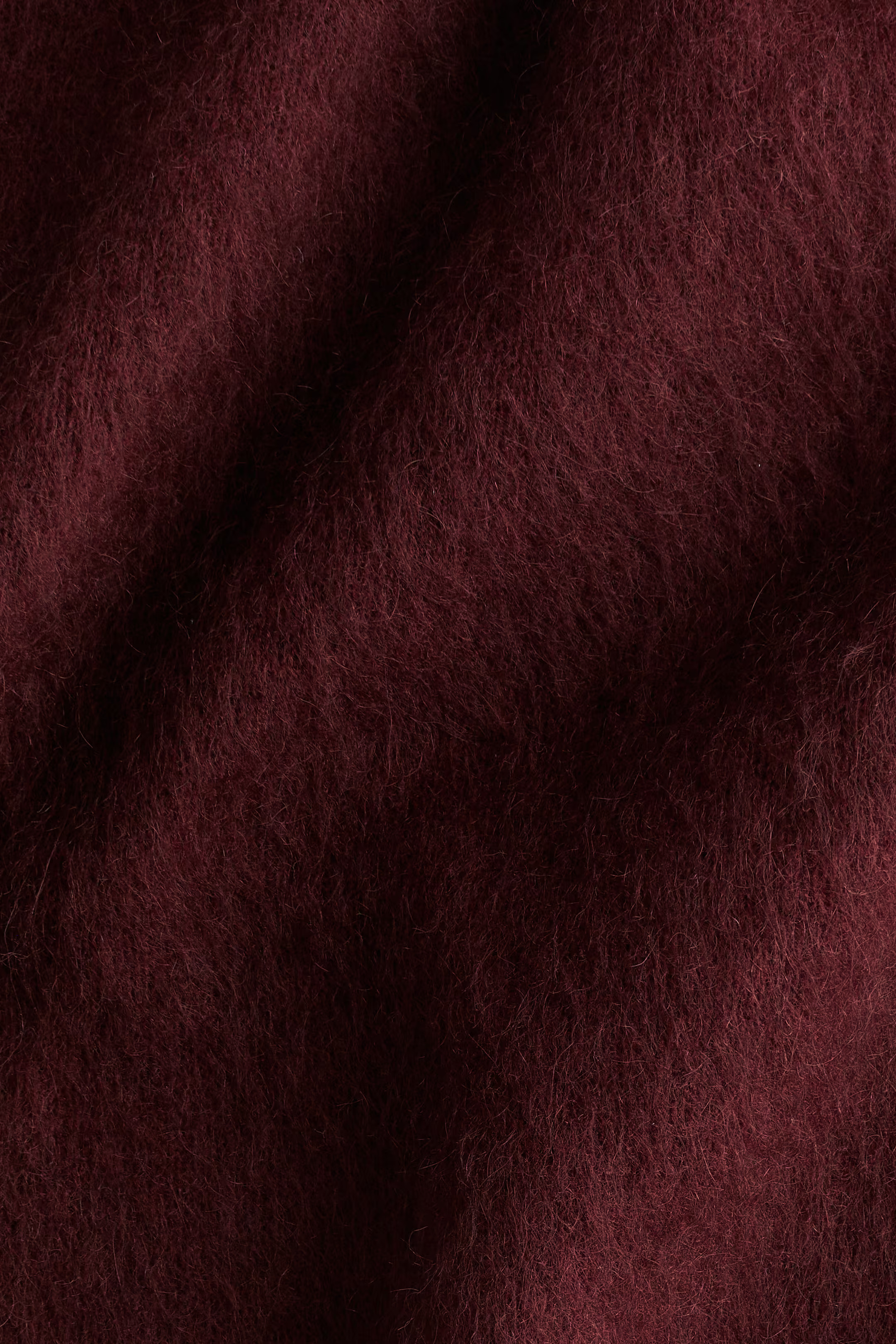 Oversized mohair-blend jumper - Burgundy - Ladies | H&M GB | H&M (UK, MY, IN, SG, PH, TW, HK)