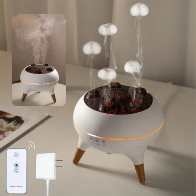 Essential Oil Diffuser 250ML,Jellyfish Diffuser Air Humidifiers Dynamic Sound Pickup Ultrasonic Aromatherapy Remote Control 7-Color Lights for Home Be | Wayfair North America