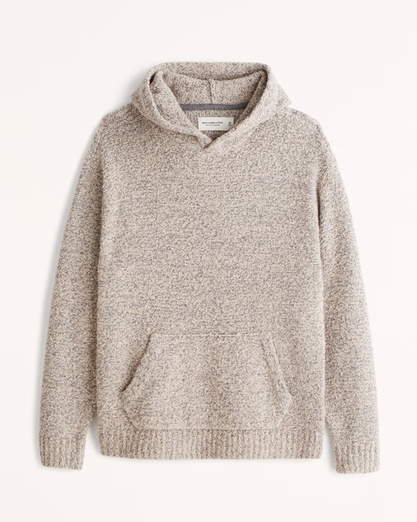 Men's Fuzzy Sweater Hoodie | Men's | Abercrombie.com | Abercrombie & Fitch (US)