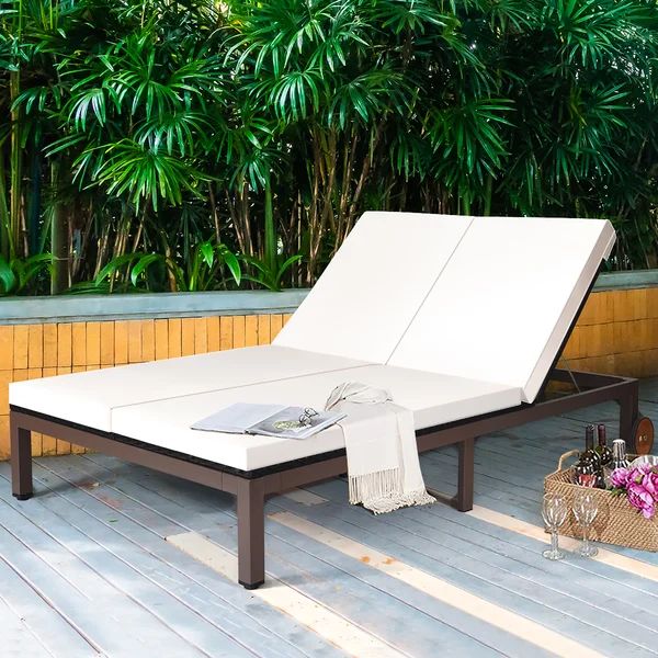 Dettle Double Reclining Chaise Lounge with Cushion | Wayfair North America