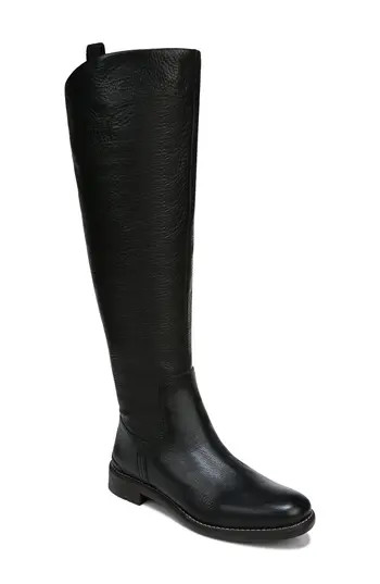 Franco Sarto Meyer Knee High Boot in Black Leather at Nordstrom Rack, Size 9 Regular Calf | Nordstrom Rack
