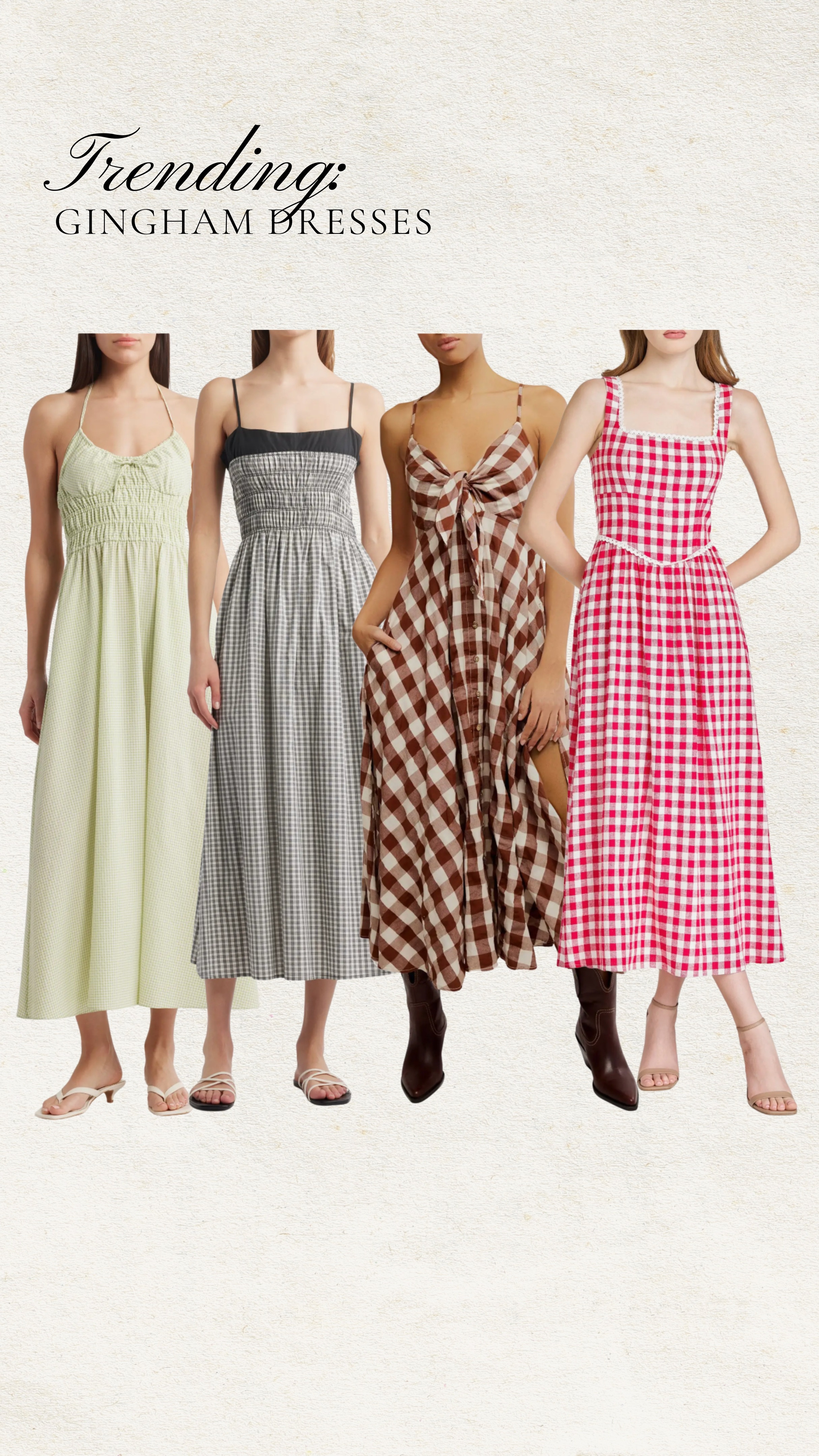 Gingham is everything right now, loving these dresses!

Gingham, trending, summer dresses, Nordstrom 

#LTKFindsUnder100 #LTKStyleTip #LTKFindsUnder50
