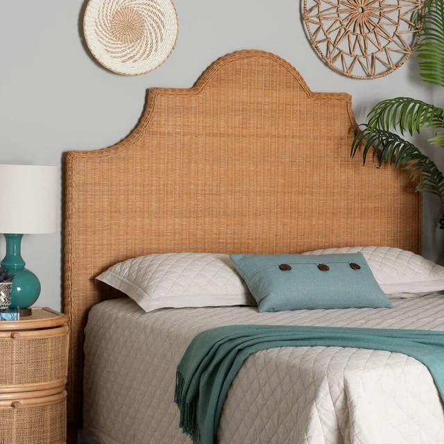 bali & pari Melanie Boho Standalone Headboard, King, Light Honey | Walmart (US)