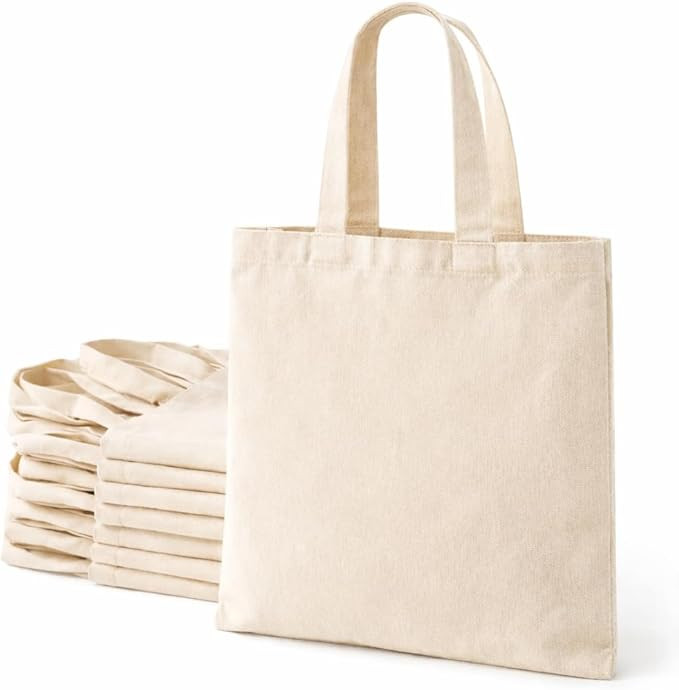 6 & 12 Pack Tote Bags - Reusable Shopping Bags for Women - 15 x 16 | Amazon (US)