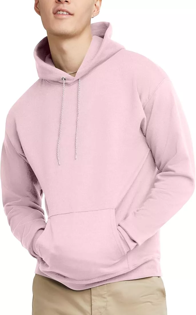Hanes Men's Ecosmart Fleece Pullover Hooded Sweatshirt - Silver Xl : Target