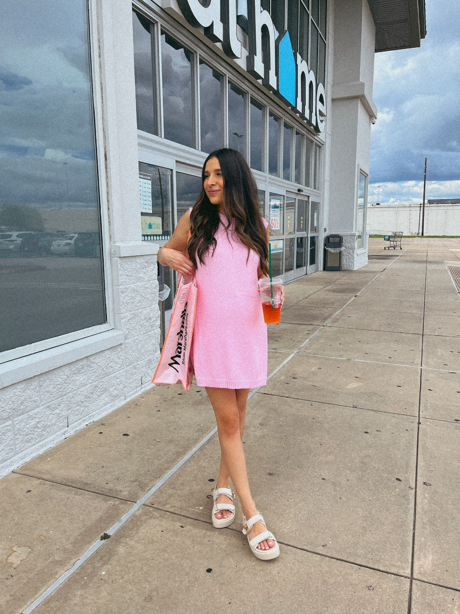 Amazon lounge set + platform sandals | size S & 7 