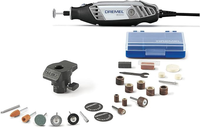 Dremel 3000-1/24 Variable Speed Rotary Tool Kit - 1 Attachment & 24 Accessories - Ideal for Cutti... | Amazon (US)
