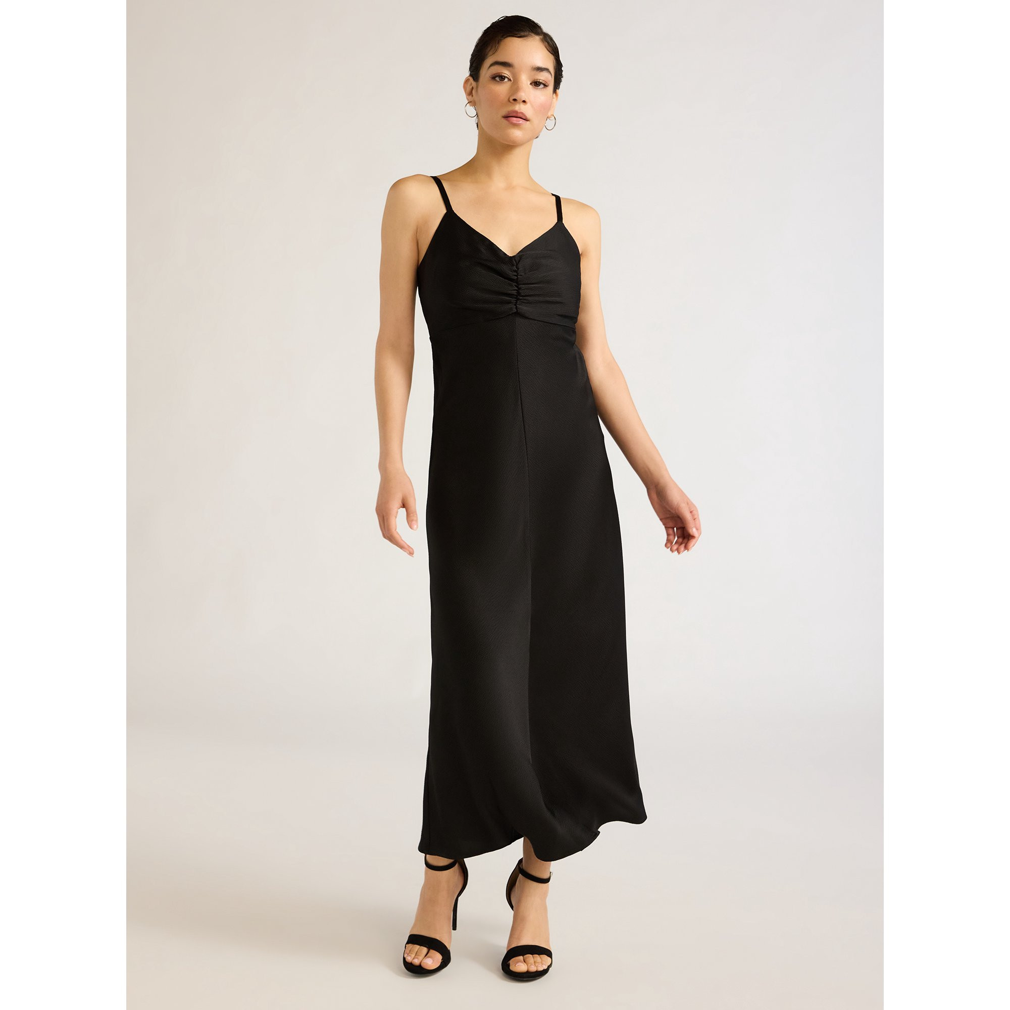 Sofia Jeans Women's and Women's Plus Size Bias Cut Midi Dress, Above Ankle Length, Sizes XS-5X | Walmart (US)