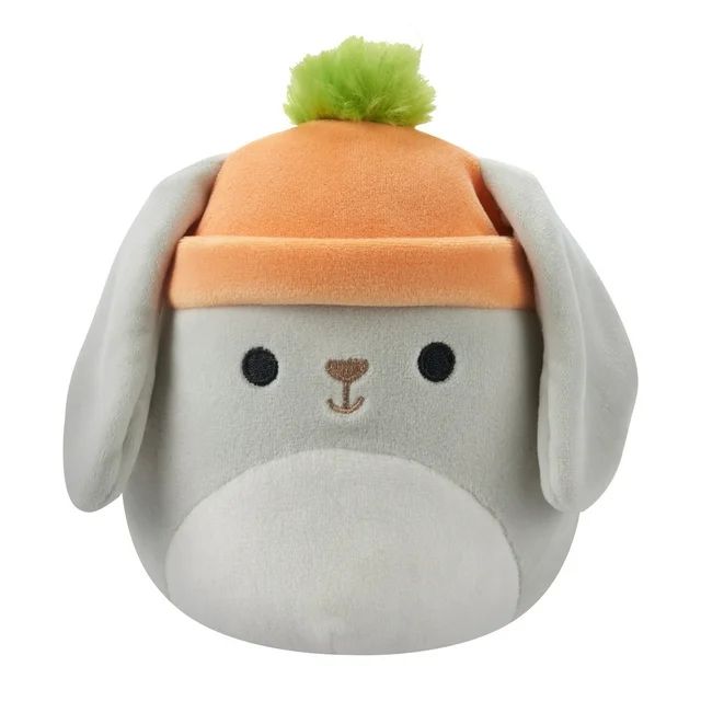 Squishmallows Official 5 inch Valentina the Grey Bunny with Carrot Beanie - Child's Ultra Soft St... | Walmart (US)