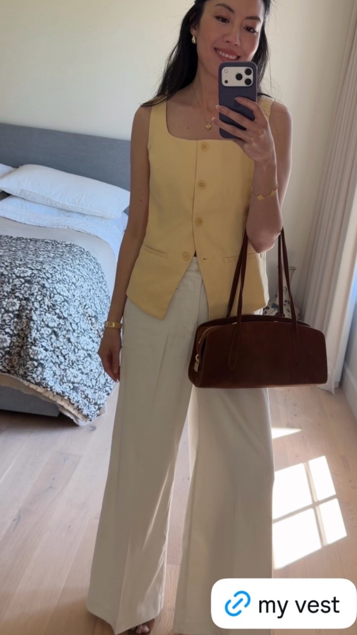 Summer OOTD by Spanx. Top runs large so be sure to size down. 

#whitepants
#yellowtop
#summeroutfit
#summerfashion
#summerstyle

#LTKootd #LTKgrwm #LTKWorkwear