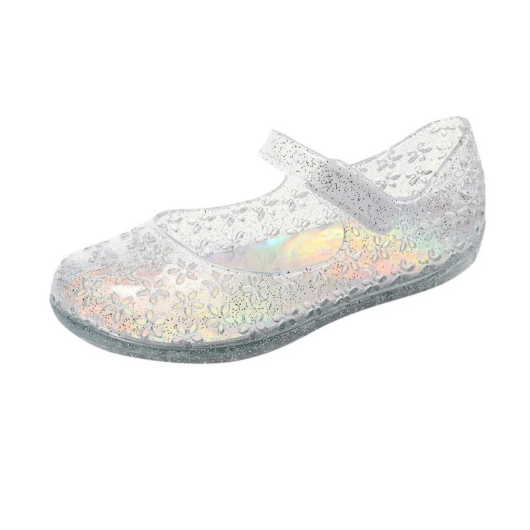 MQLKF Princess Shoes Girls Sandals Jelly Mary Jane Dance Party Shoes For Kids Toddler Fashionable... | Walmart (US)