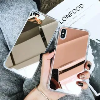 Mirrored Phone Case - iPhone 11 Pro Max / 11 Pro / 11 / SE / XS Max / XS / XR / X / SE 2 / 8 / 8 Plu | YesStyle Global